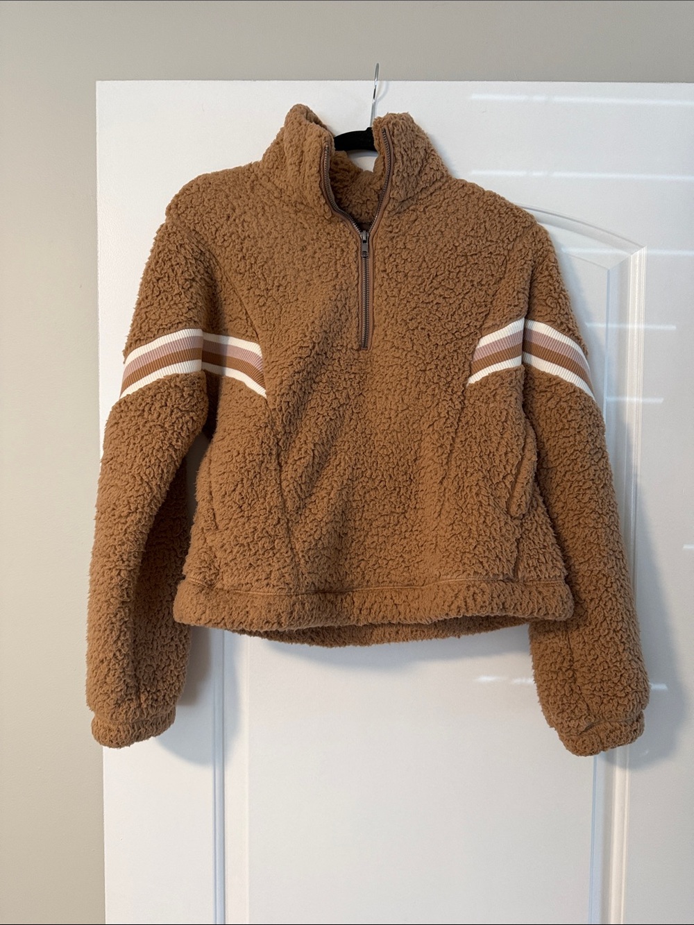 Womens Sherpa Half-Zip Jacket size small